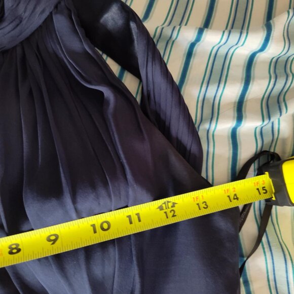 Claudine Mock Neck Party Formal Jumpsuit Blue Size 0 - Picture 7 of 10